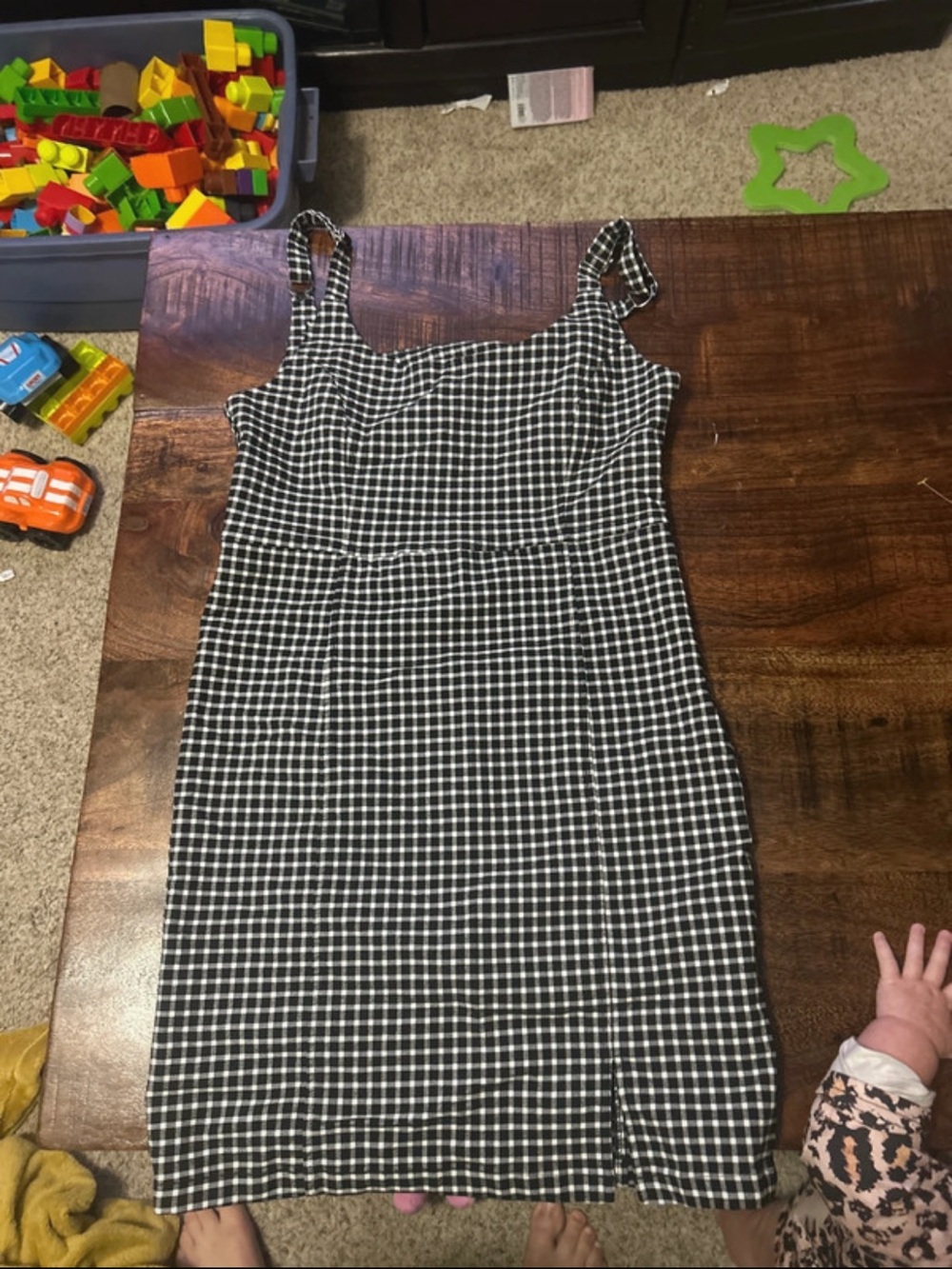 Forever 21 Black and White Gingham Mini Dress